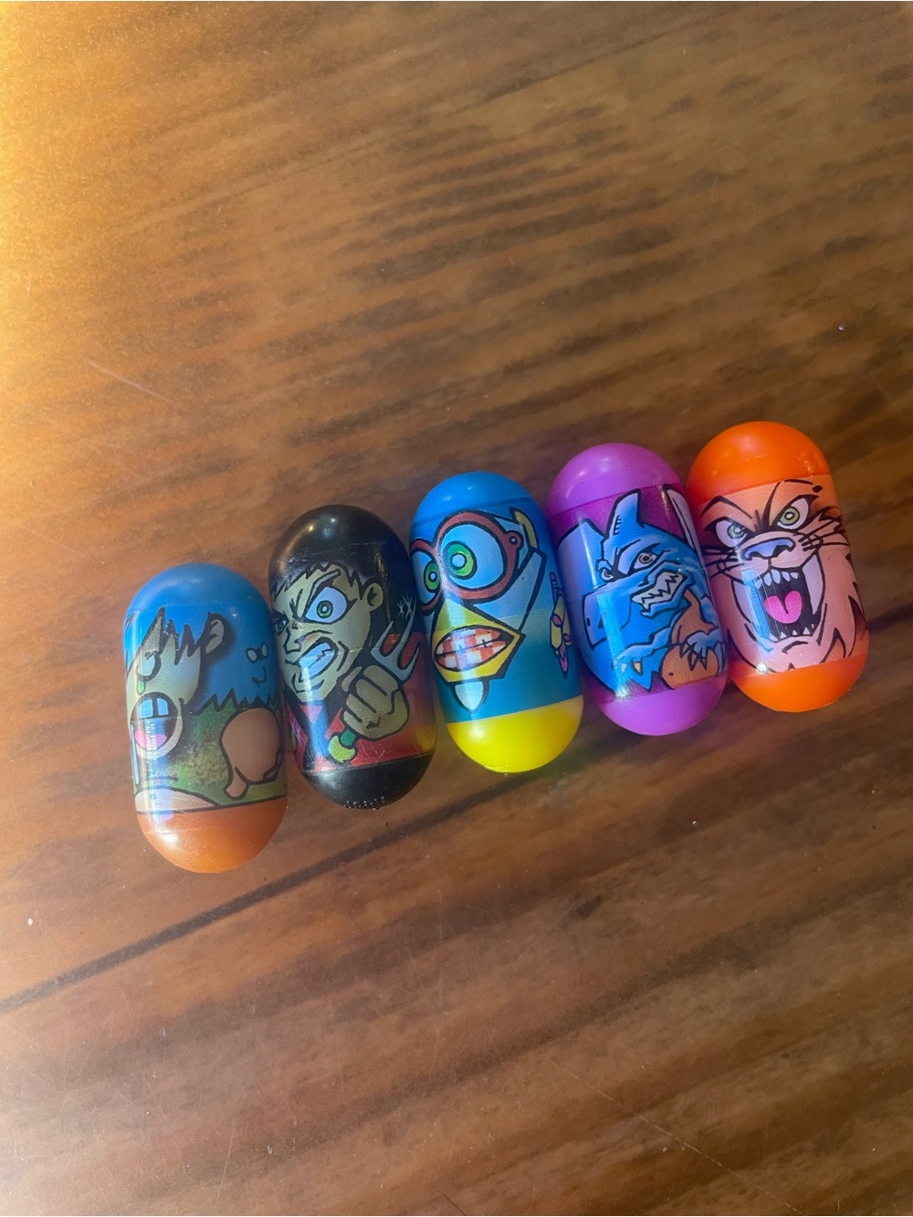 Vintage Mighty Beanz Ja-Ru Collectible Capsule Kids Toys Mixed Lot of 5 unique
